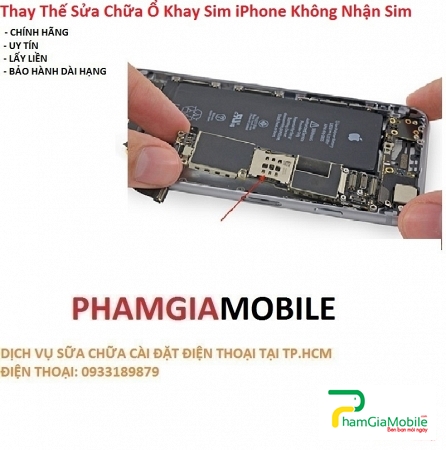 Thay Thế Sửa Ổ Khay Sim iPhone X Không Nhận Sim